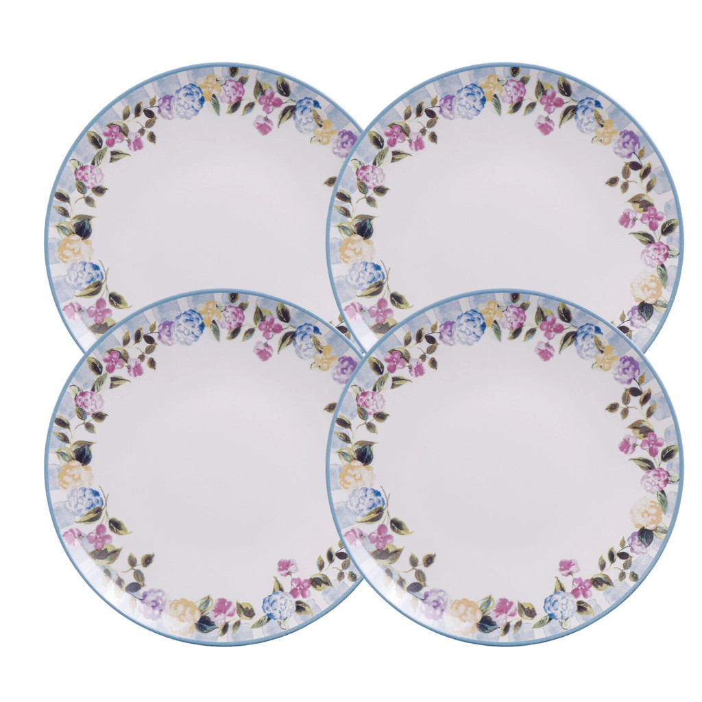 Jogo De Pratos Raso Refeição Kit 4 Peças Porcelana 25cm Aura Tramontina Jantar	 - Home & Living