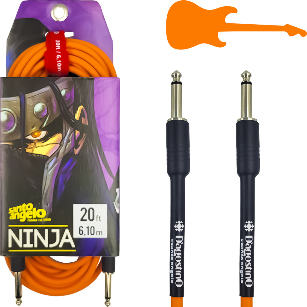 Cabo Santo Angelo Ninja Laranja D'Agostino 6 Metros P10 Reto em Oferta na Shopee