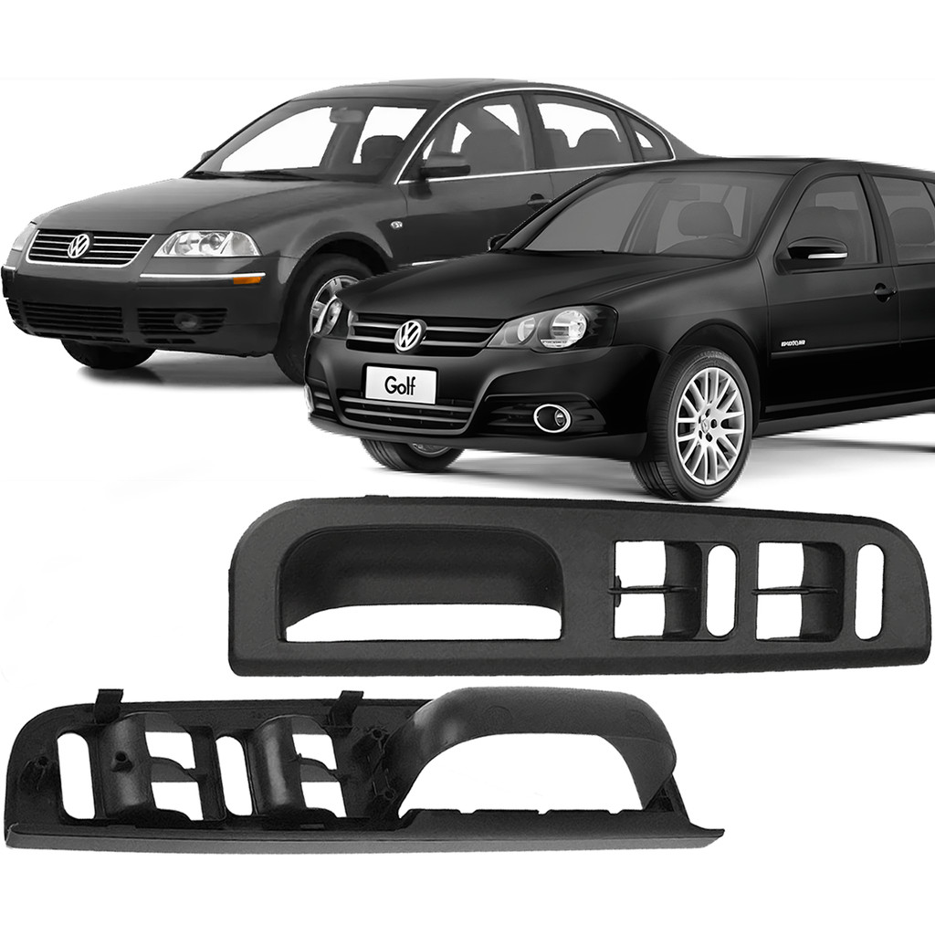 Moldura Puxador Golf 2000 a 2014 Bora 2000 a 2011 Passat 98 a 05 Porta Esquerda