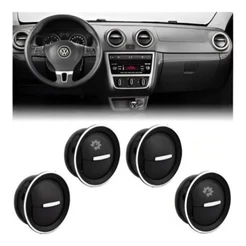 Kit 4 Difusor Ar Prata Gol Voyage Saveiro G6 2013 14 15 2016