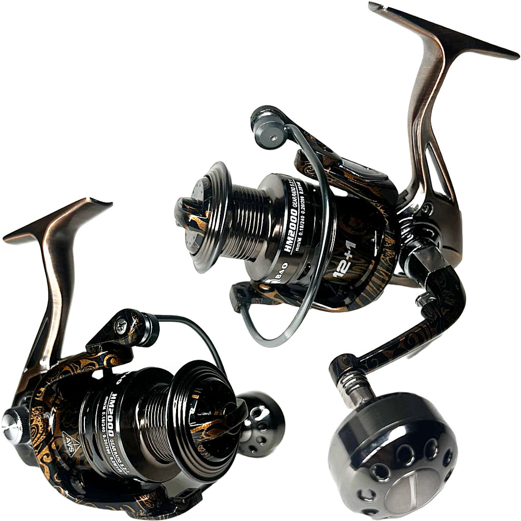 Molinete De Pesca Debao HM 2000 - 13 Rolamentos Drag: 8kg - Antiferrugem - Em Aluminio