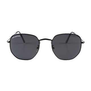 Óculos de Sol Preto Hexagonal Quadrado Harbor Full Black UV