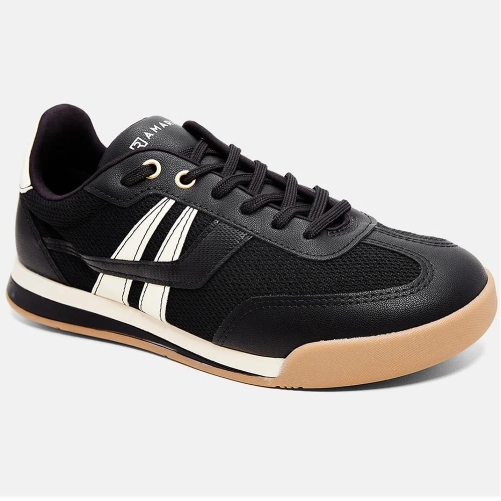 Tênis Ramarim Casual 25-96101 Feminino - Preto e Off White