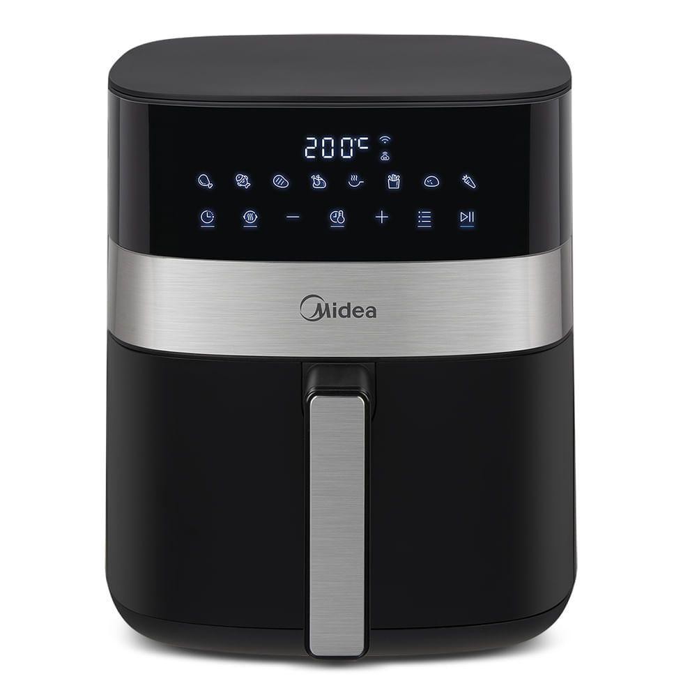 Fritadeira Air Fryer Midea Smart Chef Plus Preta 6L 220V MAD600010APKW2 em Oferta na Shopee