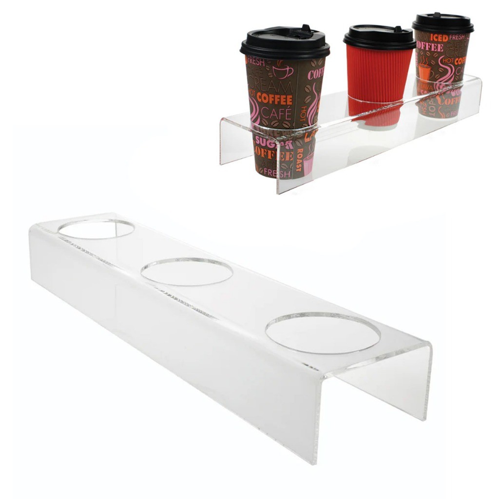 Expositor de Copos Café Balcão Organizador Cafeteria Lanchonete