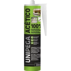 SILICONE ACÉTICO 280ML UNIPEGA CORES VARIADAS