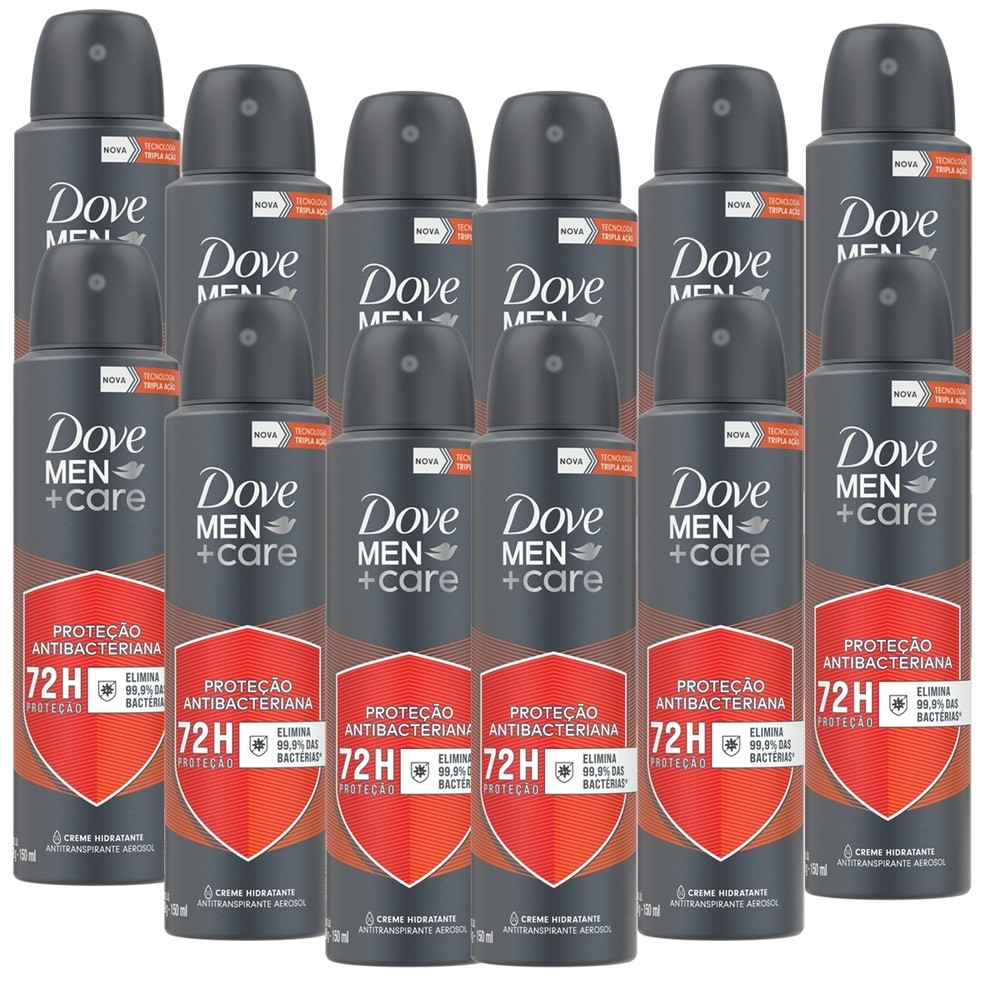 Kit 12 und Desod Aero Dove Masculino Antibacterial 150ml em Oferta na Shopee