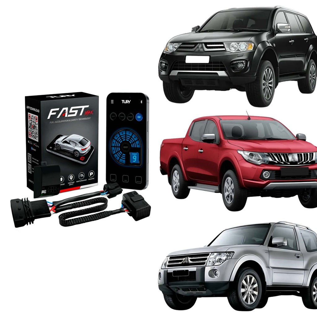 Módulo de Aceleração Tury FAST MAX 5.0AA p/ Pajero Full HPE Dakar e L200