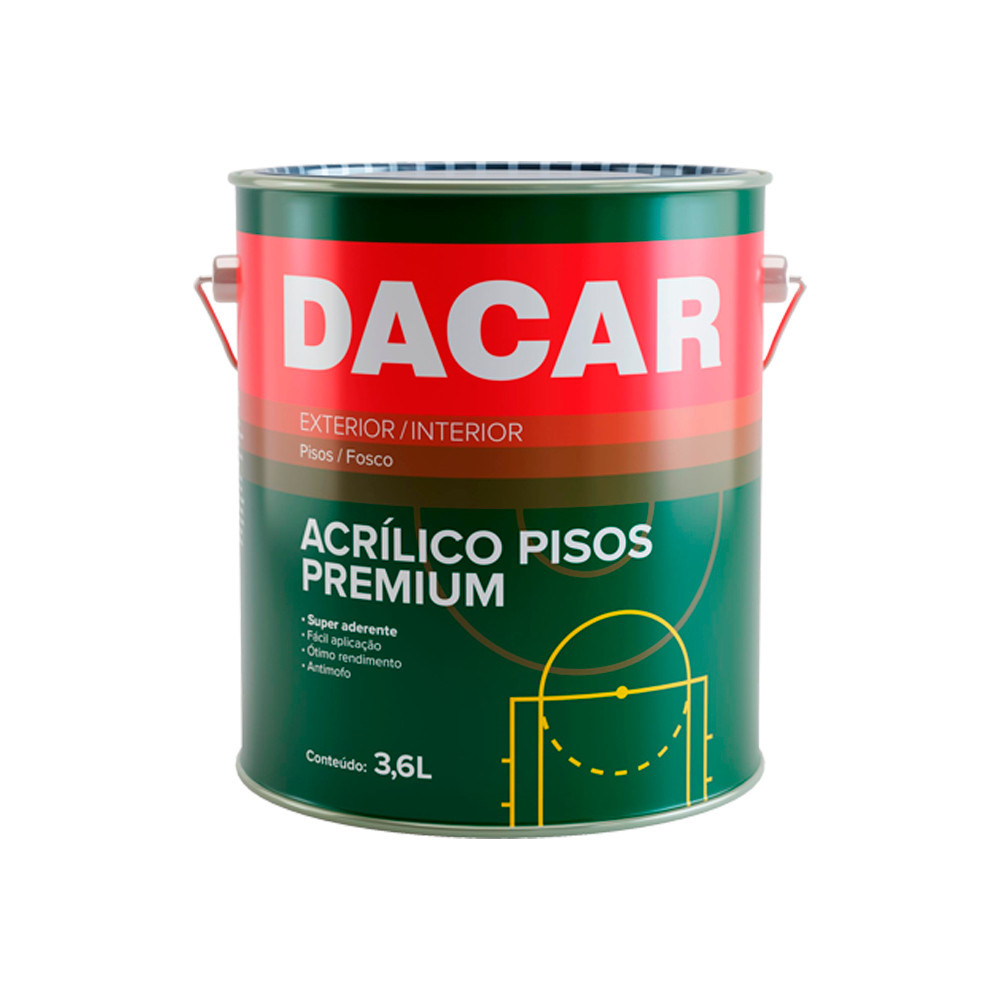 Tinta Piso Acrílico Fosco Demarcação 3,6 L Dacar - Home & Living