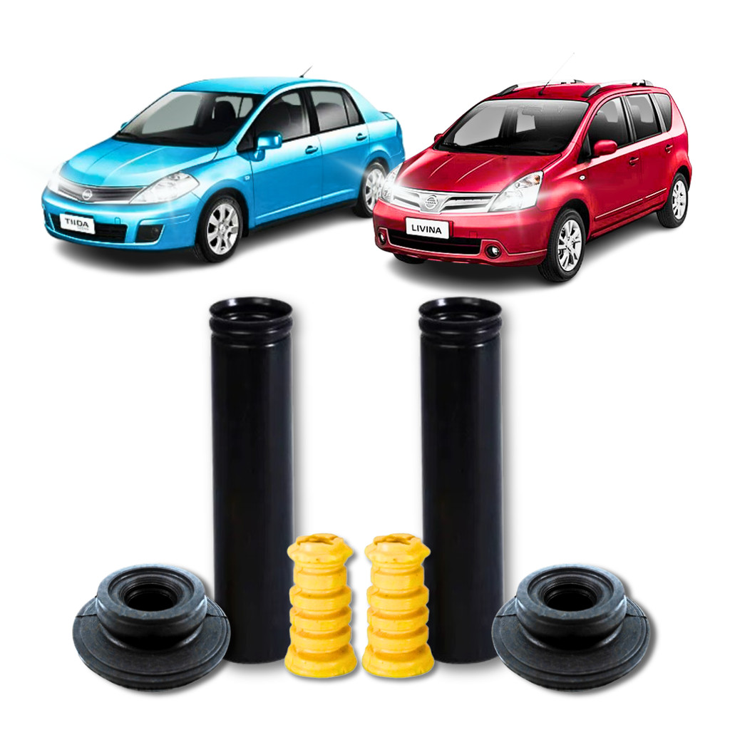 Kit Coxim Batente Coifa Amortecedor Traseiro Nissan Livina Grand Livina Tiida
