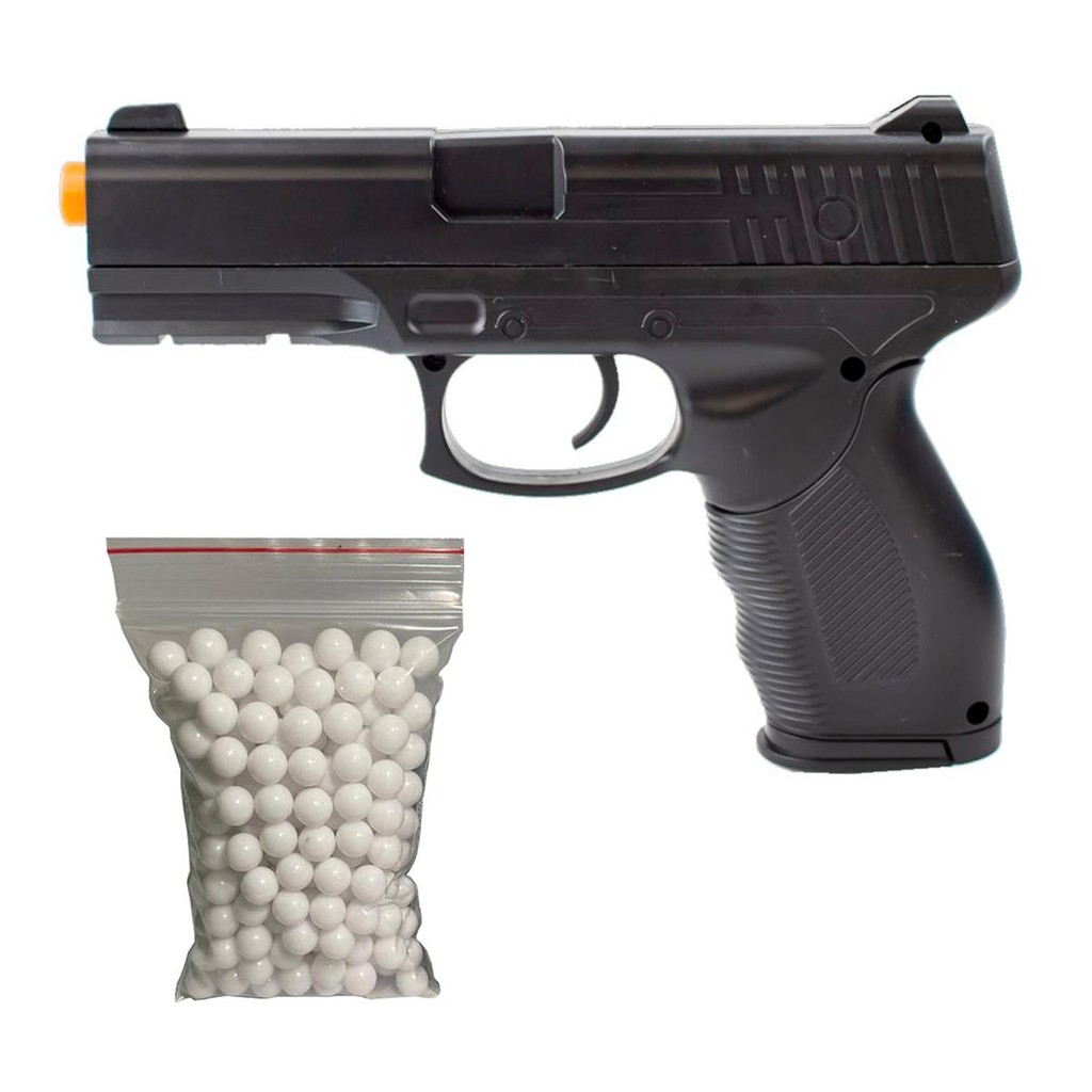 Pistola de Airsoft Spring 24/7 V310 6mm – Vigor + Acessórios