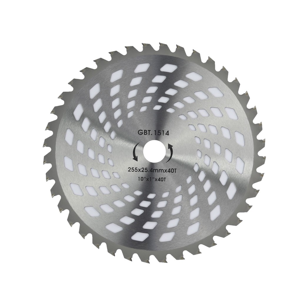 Lâmina Serra Circular para Roçadeira Videa, 40 dentes 255 x Furo Central 25.4mm