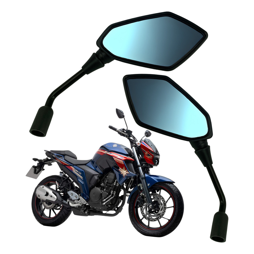 Par Retrovisor Versys 650 Kawasaki Rosca Yamaha Convexo — imagem 2 de 2