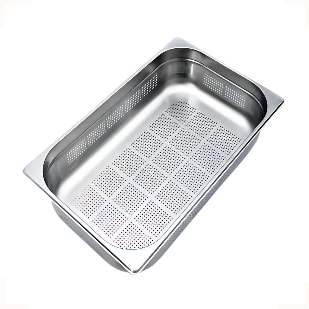 Cuba Gastronômica Aço Inox Gn 1/1x65 Perfurada Sem Alça Forno Combinado