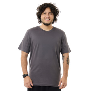 Camiseta Classic Basic Chumbo Knulu em Oferta na Shopee