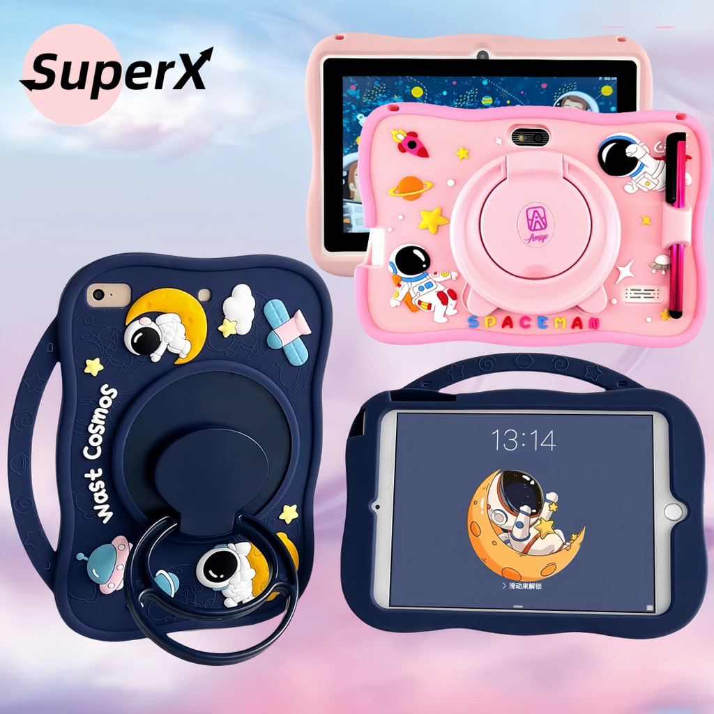 Tablet infantil de 7 polegadas, sistema Android 13.0, com caneta stylus, capa protetora de silicone