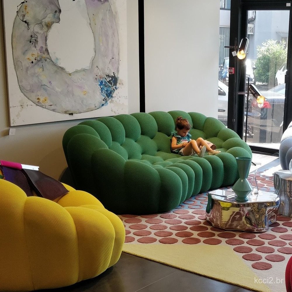 Sofá de Tecido Criativo de Alta Qualidade Importado da Itália Designer Personalidade de Ce...
