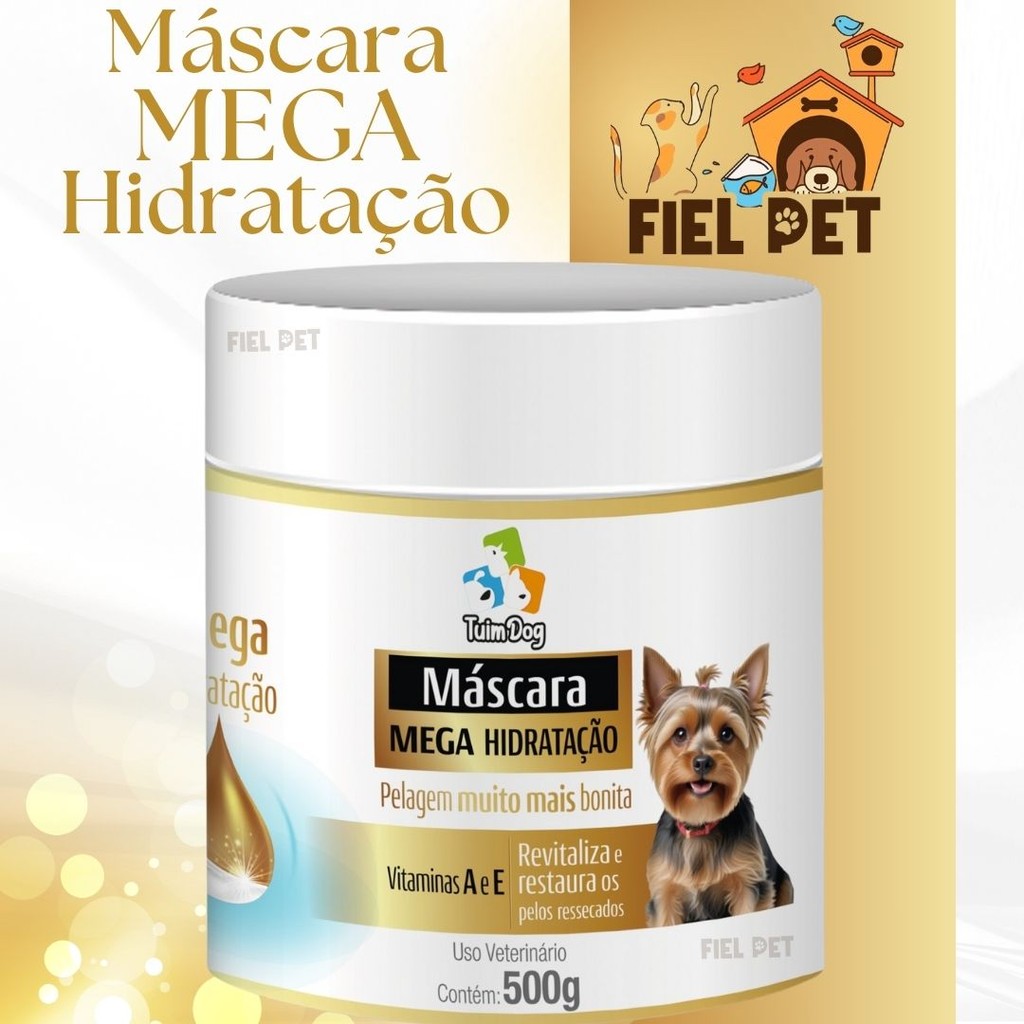 Máscara de MEGA Hidratação TUIM DOG Revitalizante Pet Cachorro Vitaminas A e E 500mg