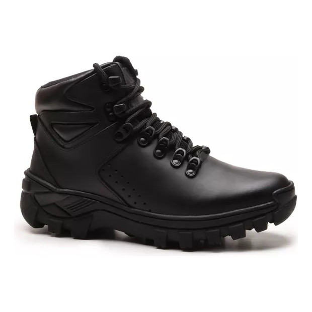Bota Adventure Masculina Couro Legitimo Coturno Resistente