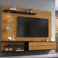 Painel para TV Até 60 Polegadas Com Led Sparta 1 Porta - Pnr Móveis