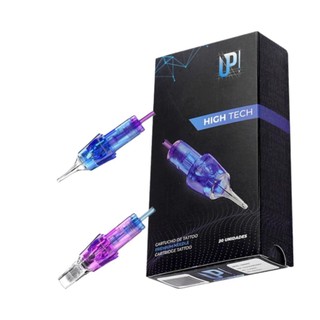 20 Cartuchos Tatuagem Up High Tech 1027rm Magnum Curvado OFERTA RELÂMPAGO