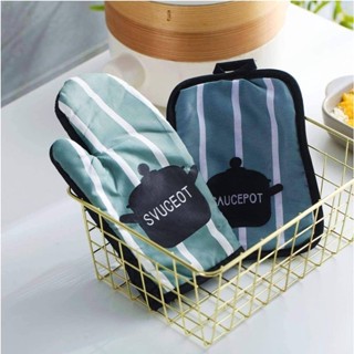 Kit Luva e Descanso de Panela Térmico  Forno Fogão  Cozinha  Ótima Qualidade e Acabamento em Oferta na Shopee