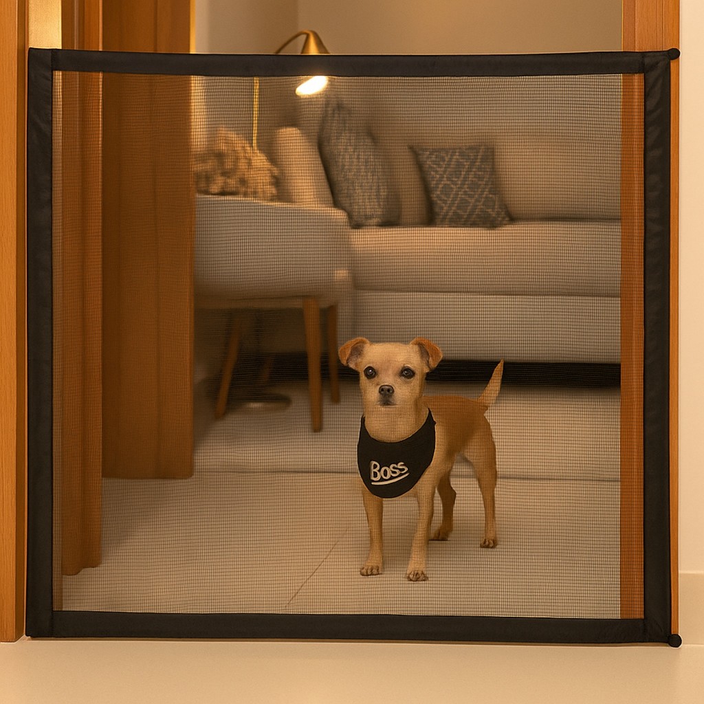 Cerca Para cachorros Tela divisória Para Portas Tela de Proteção Para Porta Zoola Pet 90 cm x 90 cm