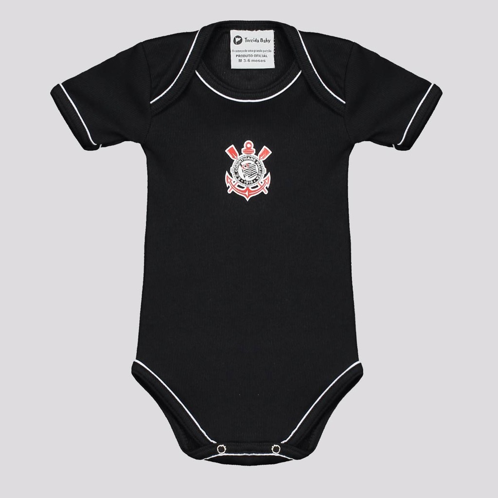 Body Corinthians Preto em Oferta na Shopee