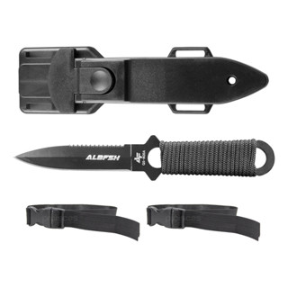 Faca De Mergulho Albatroz Qs-m20a Com Cinto Duplo E Bainha Cor Preto em Oferta na Shopee