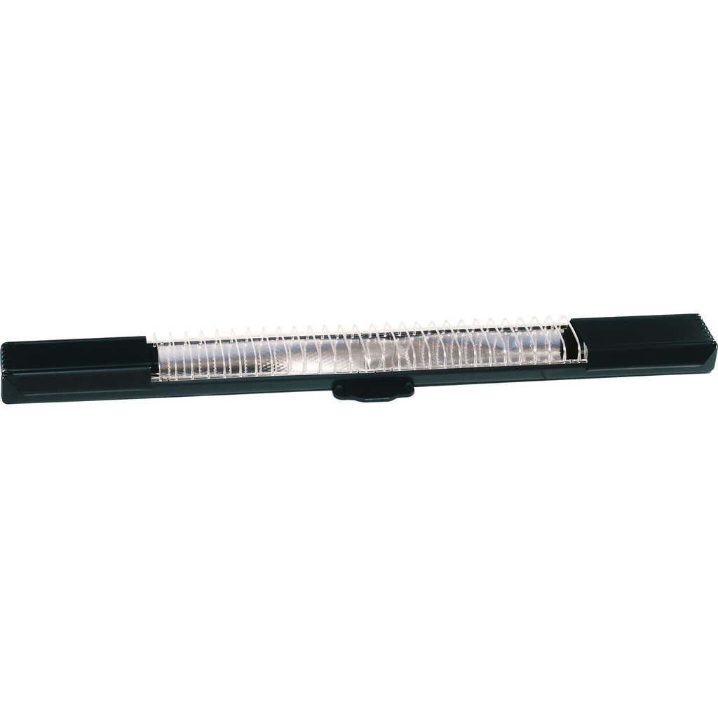 Kit 3 Calha Lumifácil S/Lâmpada 69cm 2xT8 c/Aleta Cor:Preto