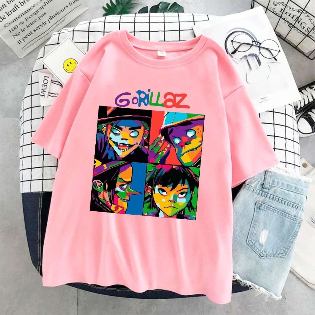 Camiseta Gorillaz Rock N Roll Banda  BrShop