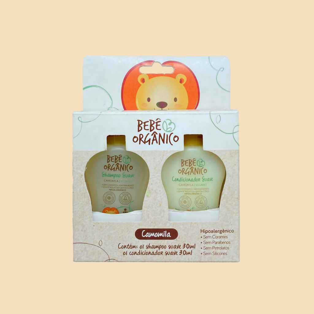 Kit Shampoo + Condicionador Suave Bebê Orgânico - 30 ml