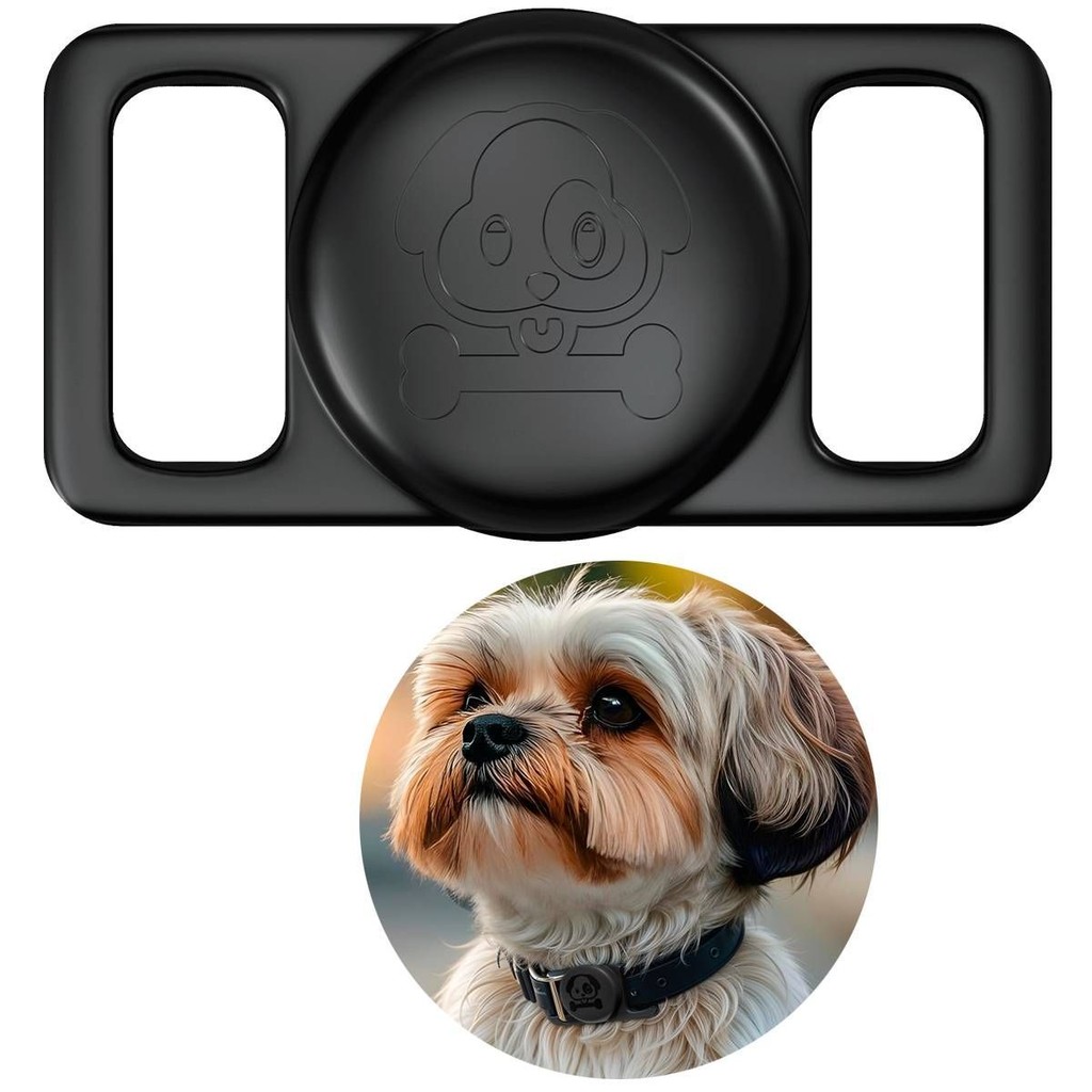 Case Silicone à prova de Água para FaafTag e Airtag Pets Cachorro Gato Preto em Oferta na Shopee