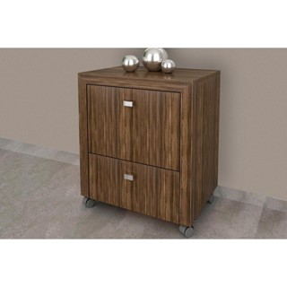 Gaveteiro p/ Escritório ME4112 Pasta Suspensa c/ 2 Gavetas Nogal - Tecno Mobili em Oferta na Shopee