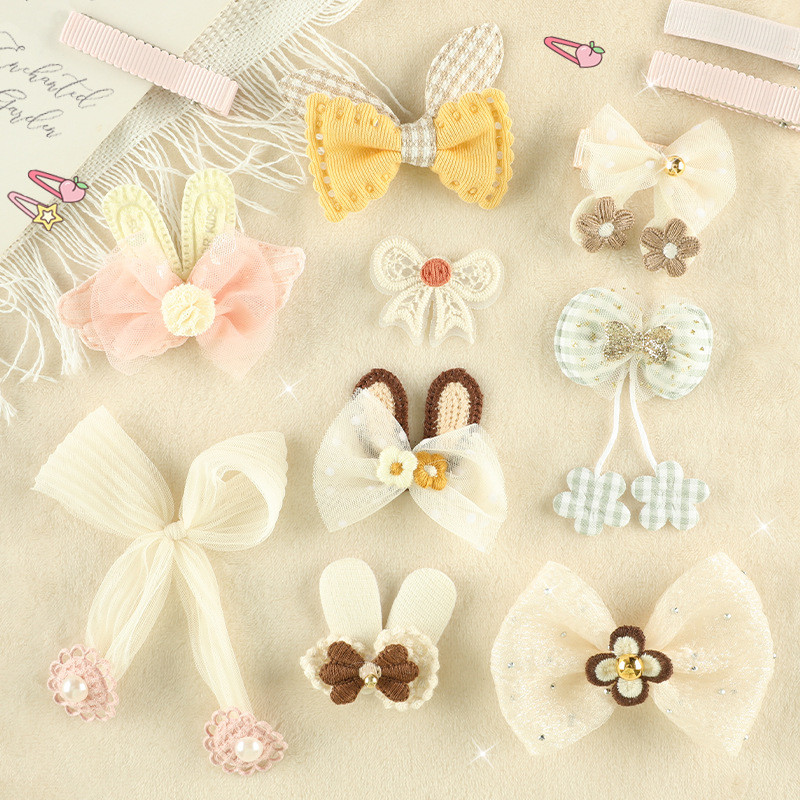 Acessórios para o cabelo acessórios meias sapatos chapéu decoração acessórios amor arco grampo de cabelo acessórios broc