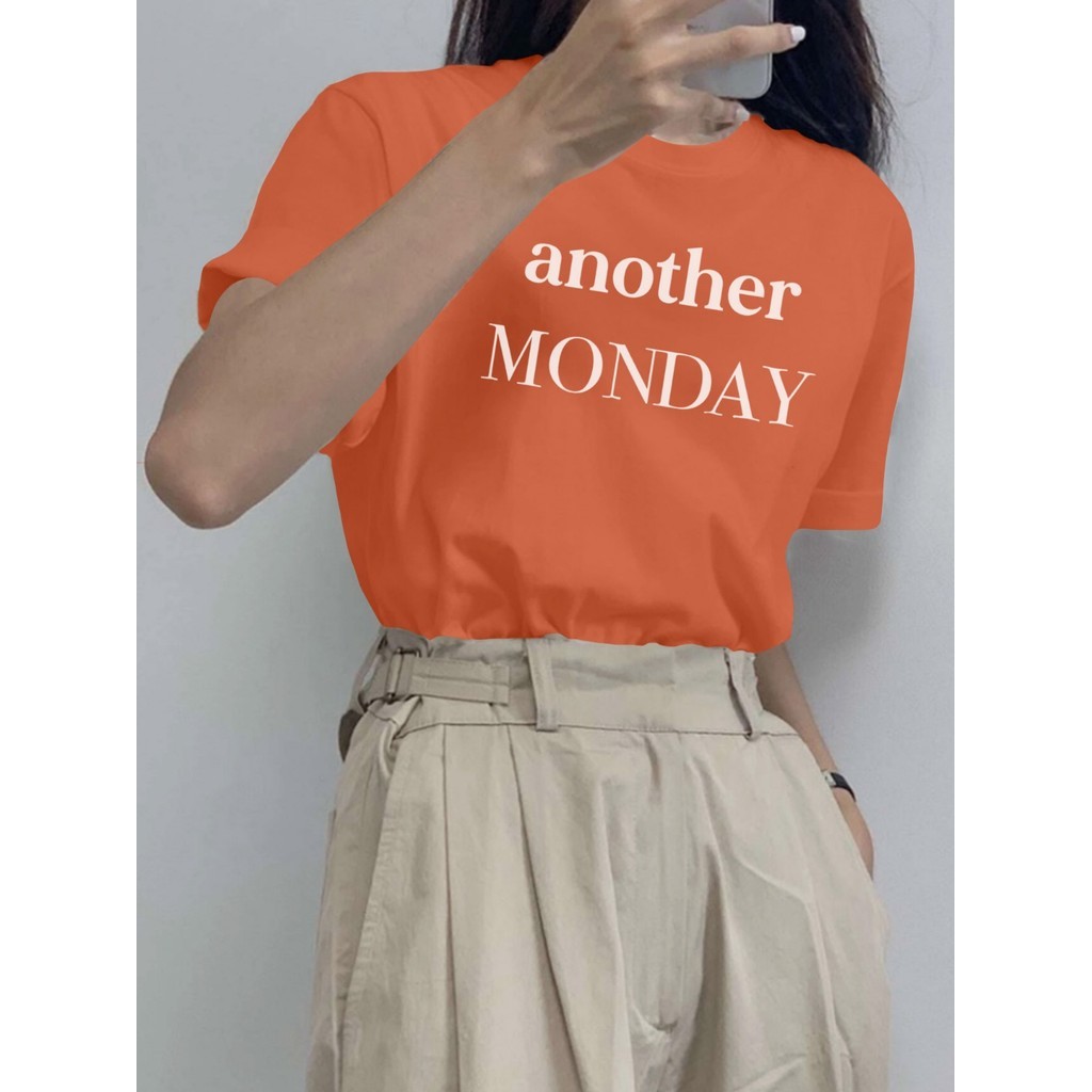 Camiseta Old School Coral Feminina Oversized Estampa Another Monday Streetwear Tumblr Garotas