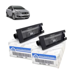 Par De Lanterna Luz Placa Fiat Linea 2009 A 2016 Original
