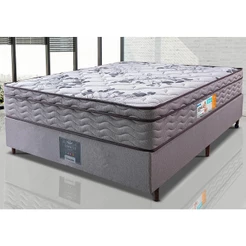 Cama Box Casal Colchão OrtoFirm + Box 138x188x67 One Face Espuma D45 Cinza