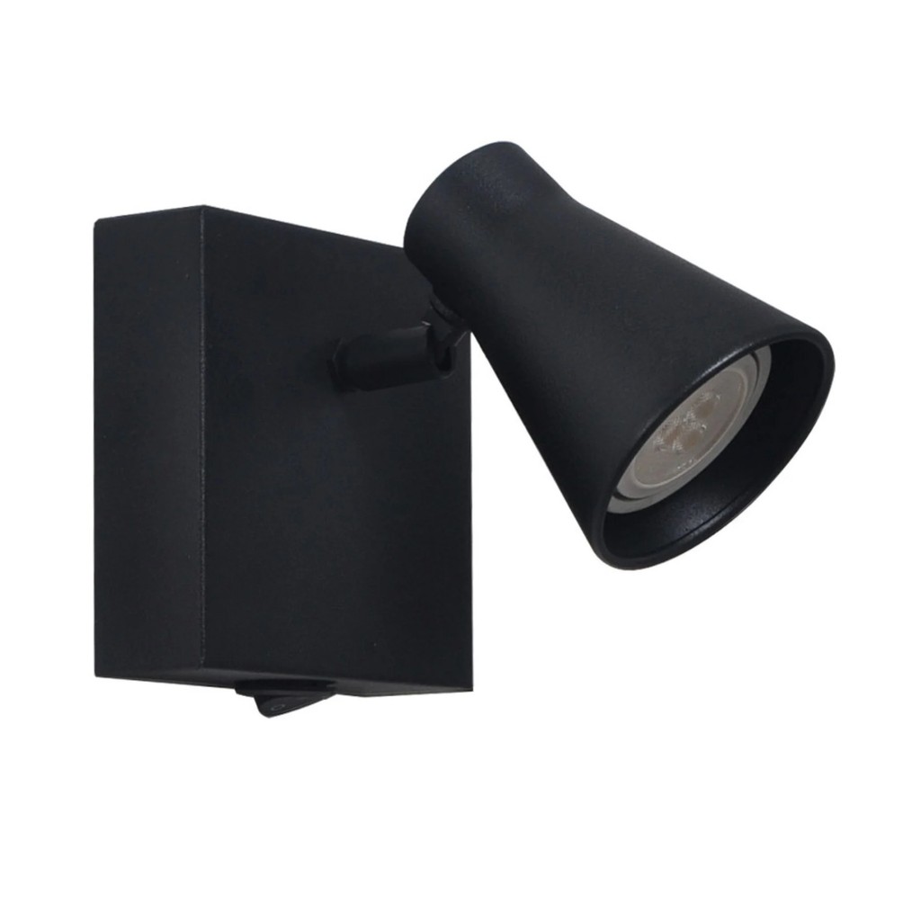 Arandela Metal Preta IP20 Bali Attena Iluminação