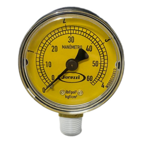 Manômetro Jacuzzi 60 PSI Medidor de Pressão para Filtro de Piscinas