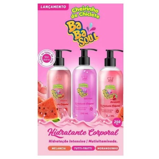 Oferta!! Kit com 3 Babasoul Hidratante Corporal - Soul Cosméticos — R$ 32,90 em Shopee
