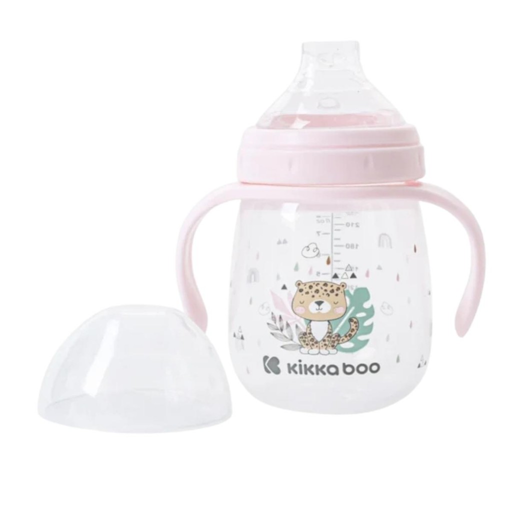 Copo Transição Spout Savanna Pink 240ml KikkaBoo em Oferta na Shopee