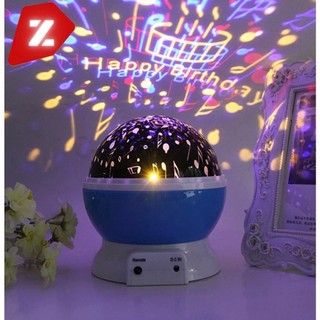 Luminaria Abajur Rotativa Projetor Globo Estrela Criança Festa