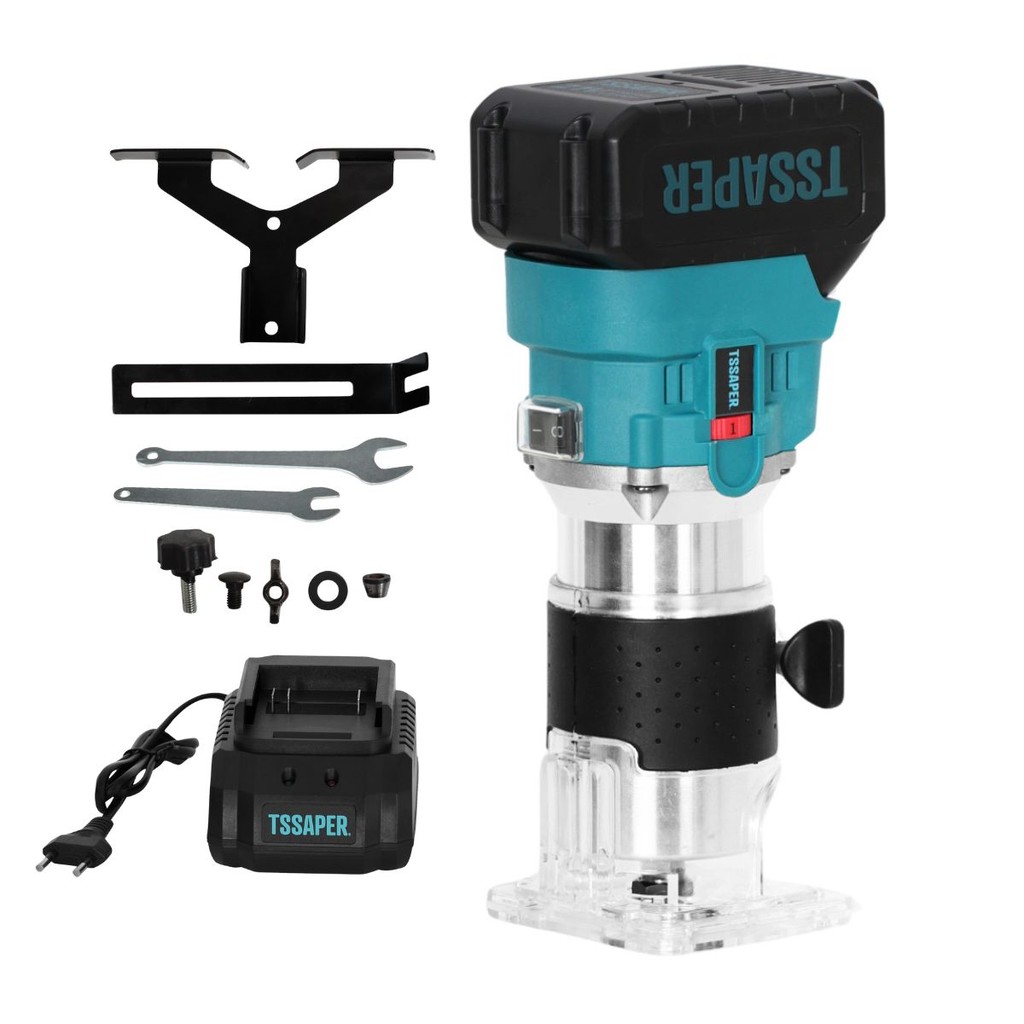 Tupia Laminadora a Bateria 21v Portátil para Madeira Tssaper