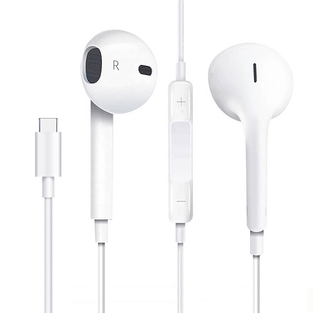 Fone De Ouvido Tipo C USB-C Som Alta Qualidade c/ Microfone  earpods compativel iphone 15.16.17