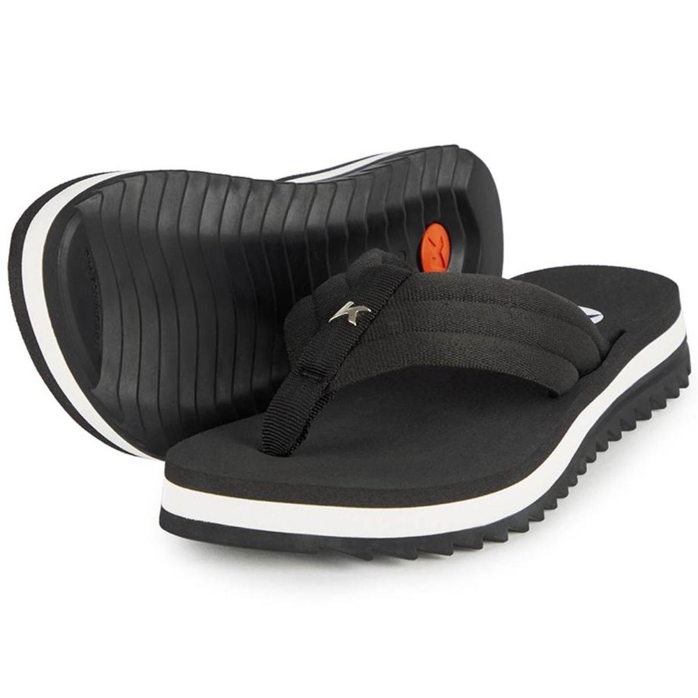 Chinelo Kenner Kyra Pro Comfy Feminino - Preto e Branco em Oferta na Shopee