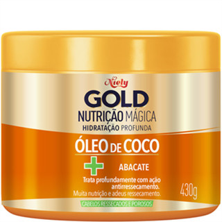 Creme de Tratamento Mascara Niely Gold Nutri Poder 430g em Oferta na Shopee