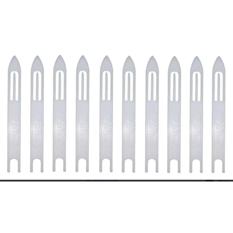 Agulha Para Rede e Tarrafa Grilon Nº1 Branca 11Cm Com 10Un