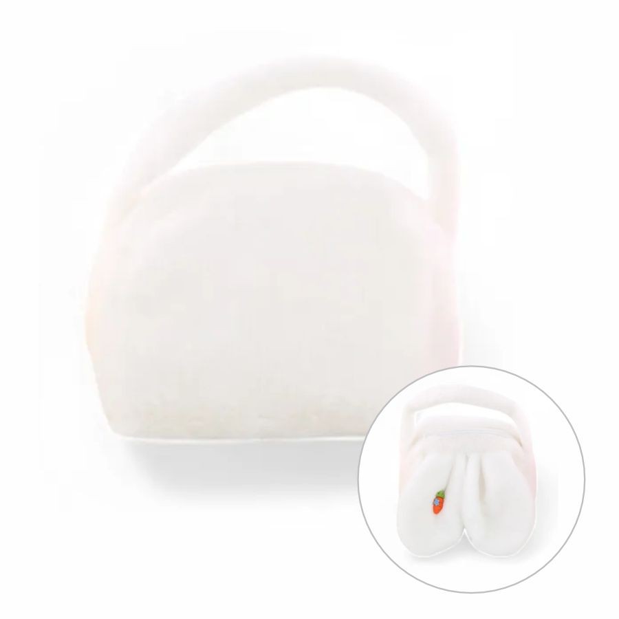 Bolsa Pelúcia Orelha de Coelho - Branco - 16cm - 1 unidade - Cromus - Rizzo em Oferta na Shopee