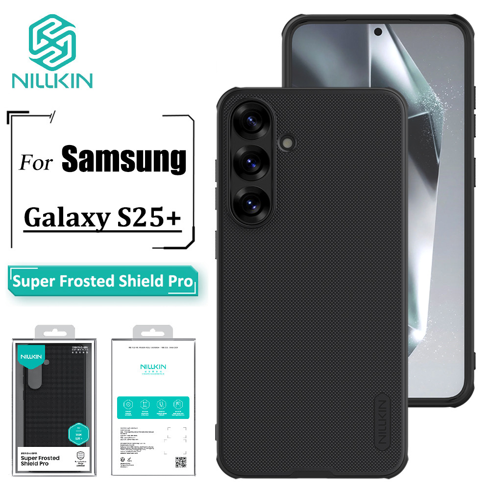 Nillkin Super Frosted Shield Pro Capa Para Samsung Galaxy S25 +/S25 Plus De Telefone Ultrafina Fosca TPU + PC Anti Impre em Oferta na Shopee